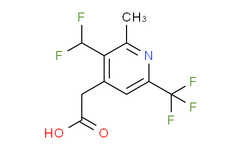 3-(Difluoromethyl)-2-methyl-6-(trifluoromethyl)pyridine-4-acetic acid