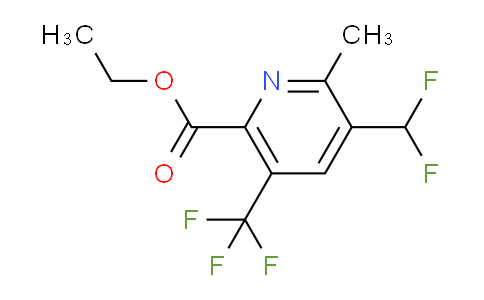 Ethyl 3-(difluoromethyl)-2-methyl-5-(trifluoromethyl)pyridine-6-carboxylate