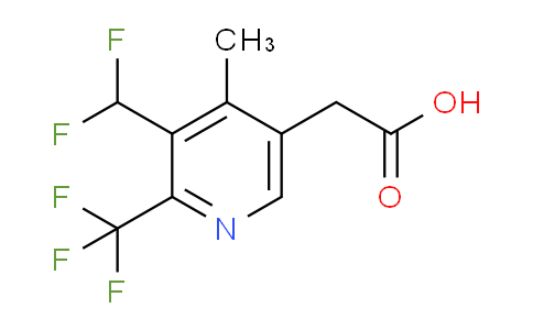 3-(Difluoromethyl)-4-methyl-2-(trifluoromethyl)pyridine-5-acetic acid