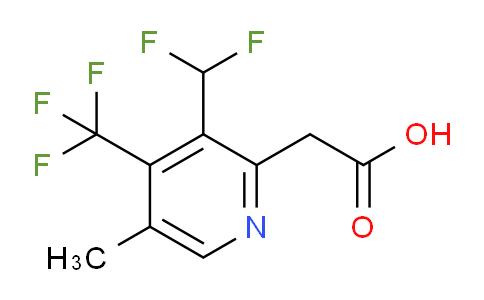 3-(Difluoromethyl)-5-methyl-4-(trifluoromethyl)pyridine-2-acetic acid