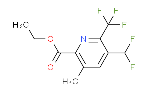 Ethyl 3-(difluoromethyl)-5-methyl-2-(trifluoromethyl)pyridine-6-carboxylate