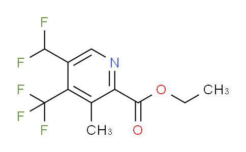 Ethyl 5-(difluoromethyl)-3-methyl-4-(trifluoromethyl)pyridine-2-carboxylate