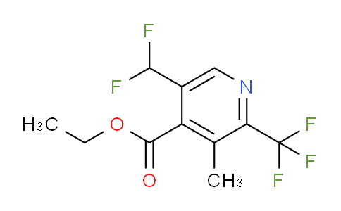 AM67552 | 1361869-80-8 | Ethyl 5-(difluoromethyl)-3-methyl-2-(trifluoromethyl)pyridine-4-carboxylate