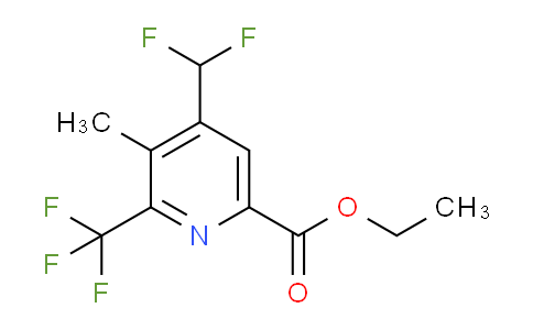 AM67559 | 1361813-28-6 | Ethyl 4-(difluoromethyl)-3-methyl-2-(trifluoromethyl)pyridine-6-carboxylate