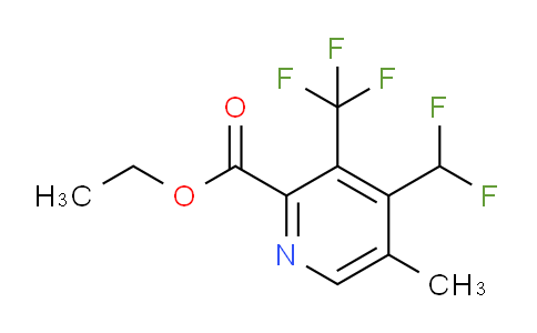 AM67560 | 1361898-65-8 | Ethyl 4-(difluoromethyl)-5-methyl-3-(trifluoromethyl)pyridine-2-carboxylate