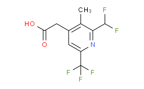 AM67568 | 1361701-20-3 | 2-(Difluoromethyl)-3-methyl-6-(trifluoromethyl)pyridine-4-acetic acid