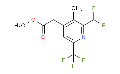 AM67575 | 1361853-72-6 | Methyl 2-(difluoromethyl)-3-methyl-6-(trifluoromethyl)pyridine-4-acetate