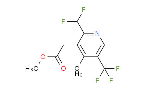 AM67582 | 1361801-19-5 | Methyl 2-(difluoromethyl)-4-methyl-5-(trifluoromethyl)pyridine-3-acetate