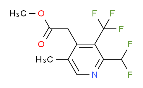AM67586 | 1361899-04-8 | Methyl 2-(difluoromethyl)-5-methyl-3-(trifluoromethyl)pyridine-4-acetate