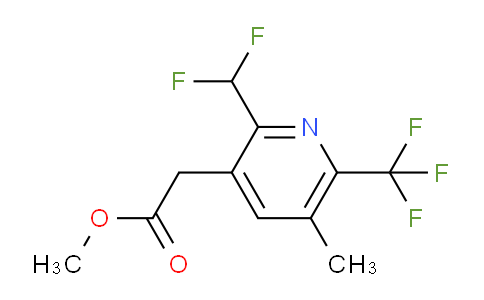 AM67589 | 1361890-47-2 | Methyl 2-(difluoromethyl)-5-methyl-6-(trifluoromethyl)pyridine-3-acetate