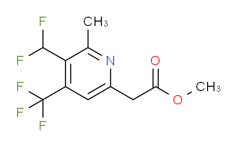 AM67596 | 1361870-15-6 | Methyl 3-(difluoromethyl)-2-methyl-4-(trifluoromethyl)pyridine-6-acetate
