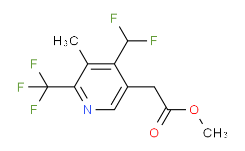 Methyl 4-(difluoromethyl)-3-methyl-2-(trifluoromethyl)pyridine-5-acetate
