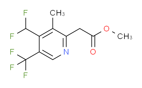 Methyl 4-(difluoromethyl)-3-methyl-5-(trifluoromethyl)pyridine-2-acetate