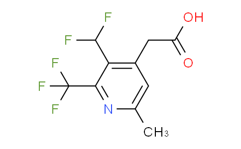 3-(Difluoromethyl)-6-methyl-2-(trifluoromethyl)pyridine-4-acetic acid