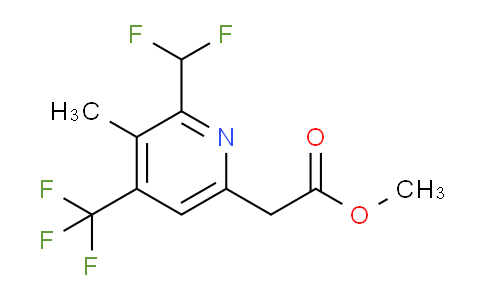 Methyl 2-(difluoromethyl)-3-methyl-4-(trifluoromethyl)pyridine-6-acetate