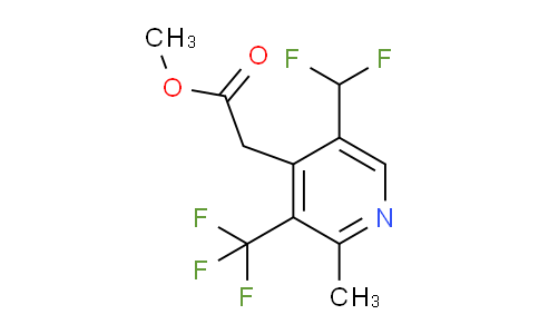 Methyl 5-(difluoromethyl)-2-methyl-3-(trifluoromethyl)pyridine-4-acetate