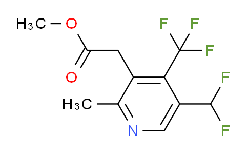Methyl 5-(difluoromethyl)-2-methyl-4-(trifluoromethyl)pyridine-3-acetate