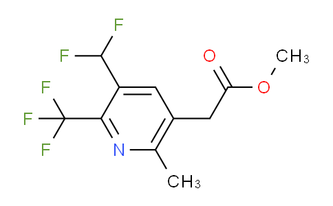 Methyl 3-(difluoromethyl)-6-methyl-2-(trifluoromethyl)pyridine-5-acetate