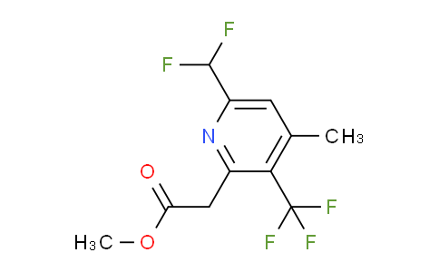 AM67628 | 1361813-76-4 | Methyl 6-(difluoromethyl)-4-methyl-3-(trifluoromethyl)pyridine-2-acetate
