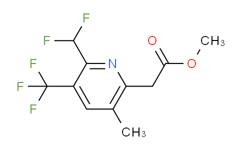 AM67632 | 1361883-88-6 | Methyl 2-(difluoromethyl)-5-methyl-3-(trifluoromethyl)pyridine-6-acetate