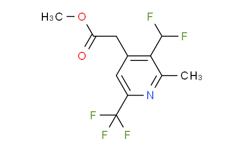 Methyl 3-(difluoromethyl)-2-methyl-6-(trifluoromethyl)pyridine-4-acetate