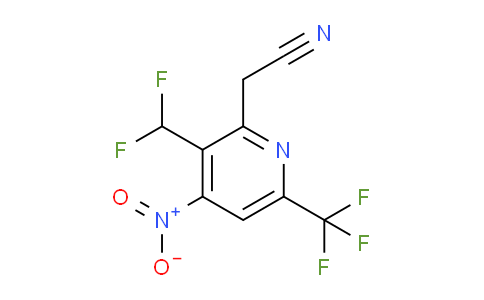 3-(Difluoromethyl)-4-nitro-6-(trifluoromethyl)pyridine-2-acetonitrile