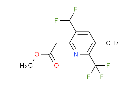 AM67655 | 1361497-22-4 | Methyl 3-(difluoromethyl)-5-methyl-6-(trifluoromethyl)pyridine-2-acetate