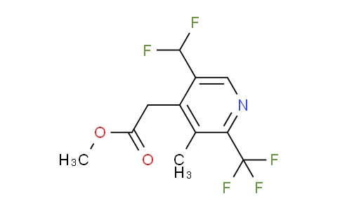 AM67657 | 1361813-94-6 | Methyl 5-(difluoromethyl)-3-methyl-2-(trifluoromethyl)pyridine-4-acetate