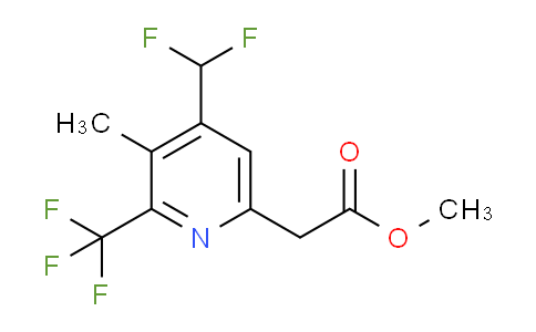 AM67665 | 1361916-26-8 | Methyl 4-(difluoromethyl)-3-methyl-2-(trifluoromethyl)pyridine-6-acetate