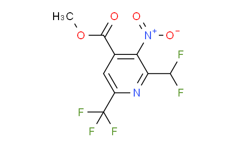 AM67804 | 1361866-74-1 | Methyl 2-(difluoromethyl)-3-nitro-6-(trifluoromethyl)pyridine-4-carboxylate