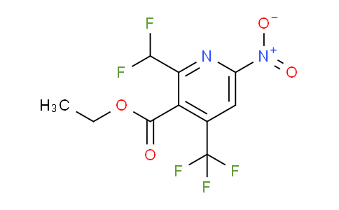 Ethyl 2-(difluoromethyl)-6-nitro-4-(trifluoromethyl)pyridine-3-carboxylate
