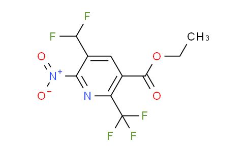 Ethyl 3-(difluoromethyl)-2-nitro-6-(trifluoromethyl)pyridine-5-carboxylate