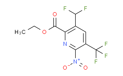AM67909 | 1361918-33-3 | Ethyl 5-(difluoromethyl)-2-nitro-3-(trifluoromethyl)pyridine-6-carboxylate