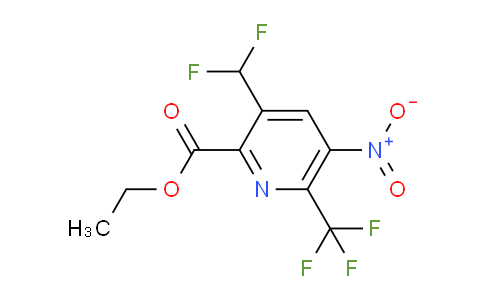 AM67923 | 1361888-22-3 | Ethyl 3-(difluoromethyl)-5-nitro-6-(trifluoromethyl)pyridine-2-carboxylate