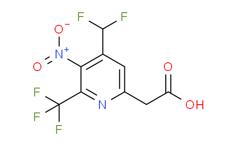 4-(Difluoromethyl)-3-nitro-2-(trifluoromethyl)pyridine-6-acetic acid