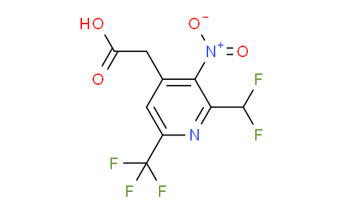 2-(Difluoromethyl)-3-nitro-6-(trifluoromethyl)pyridine-4-acetic acid
