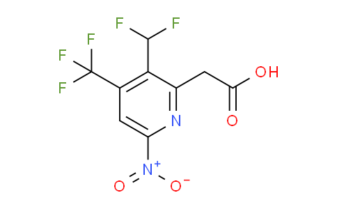 3-(Difluoromethyl)-6-nitro-4-(trifluoromethyl)pyridine-2-acetic acid