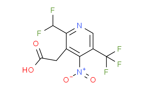 2-(Difluoromethyl)-4-nitro-5-(trifluoromethyl)pyridine-3-acetic acid