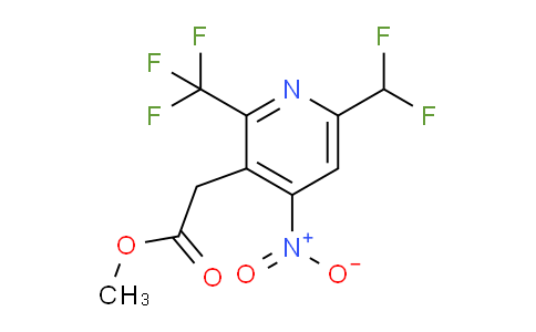 AM67964 | 1361880-42-3 | Methyl 6-(difluoromethyl)-4-nitro-2-(trifluoromethyl)pyridine-3-acetate