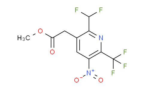 AM67966 | 1361732-79-7 | Methyl 2-(difluoromethyl)-5-nitro-6-(trifluoromethyl)pyridine-3-acetate