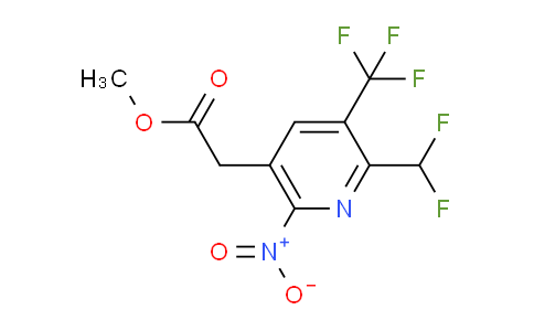 AM67967 | 1361832-54-3 | Methyl 2-(difluoromethyl)-6-nitro-3-(trifluoromethyl)pyridine-5-acetate
