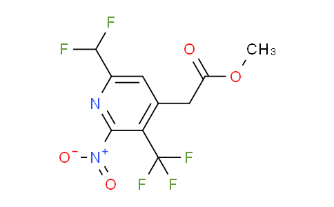 AM67969 | 1361699-52-6 | Methyl 6-(difluoromethyl)-2-nitro-3-(trifluoromethyl)pyridine-4-acetate