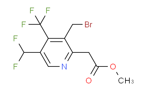 AM67975 | 1361822-67-4 | Methyl 3-(bromomethyl)-5-(difluoromethyl)-4-(trifluoromethyl)pyridine-2-acetate
