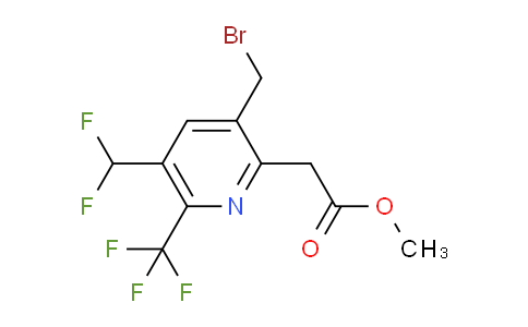 AM67977 | 1361811-21-3 | Methyl 3-(bromomethyl)-5-(difluoromethyl)-6-(trifluoromethyl)pyridine-2-acetate