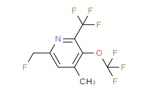 6-(Fluoromethyl)-4-methyl-3-(trifluoromethoxy)-2-(trifluoromethyl)pyridine