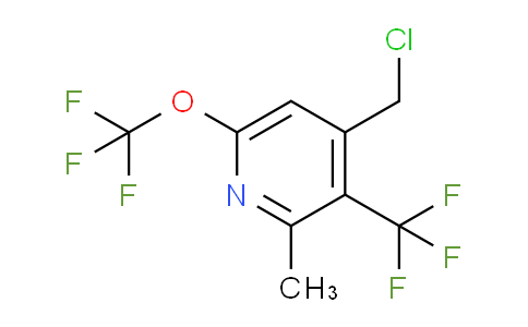 4-(Chloromethyl)-2-methyl-6-(trifluoromethoxy)-3-(trifluoromethyl)pyridine