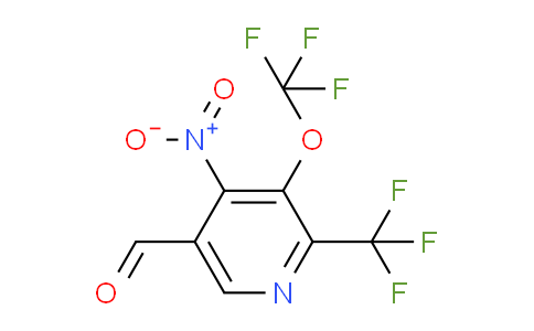 4-Nitro-3-(trifluoromethoxy)-2-(trifluoromethyl)pyridine-5-carboxaldehyde