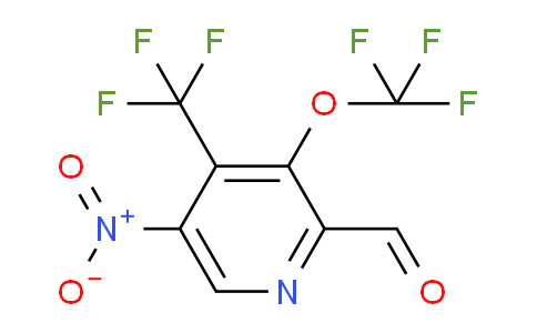 5-Nitro-3-(trifluoromethoxy)-4-(trifluoromethyl)pyridine-2-carboxaldehyde