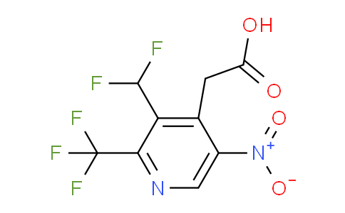 3-(Difluoromethyl)-5-nitro-2-(trifluoromethyl)pyridine-4-acetic acid