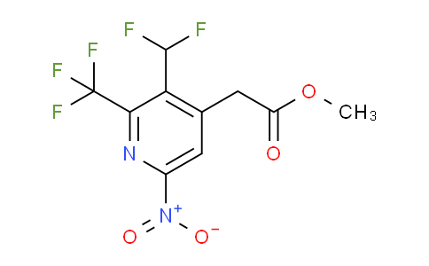 AM68053 | 1361733-03-0 | Methyl 3-(difluoromethyl)-6-nitro-2-(trifluoromethyl)pyridine-4-acetate